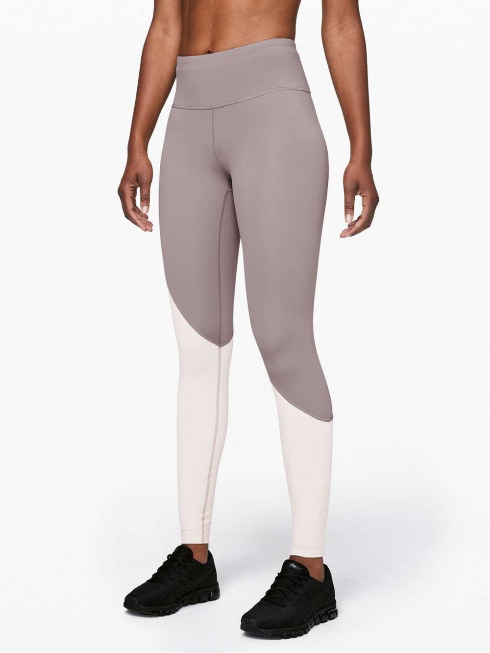 Lululemon Speed Wunder Tight *Asym Half Moon / Light Chrome Leggings